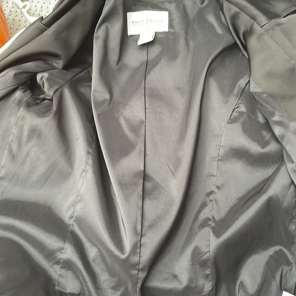 WHBM Black Sateen Blazer Size 6 - Picture 11 of 13